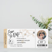 Carte de réservation Billet de boarding Pass Simpl (Debout devant)