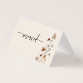 Carte de réservation Boho Mariage (Front)