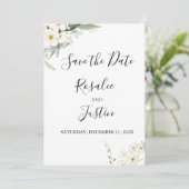Carte de réservation de date à plat (Debout devant)