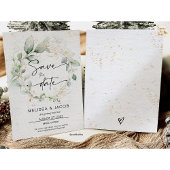 Carte de réservation de date de mariage floral min