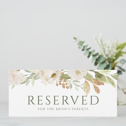 Carte de réservation suspendue pour mariage avec v (Debout devant)