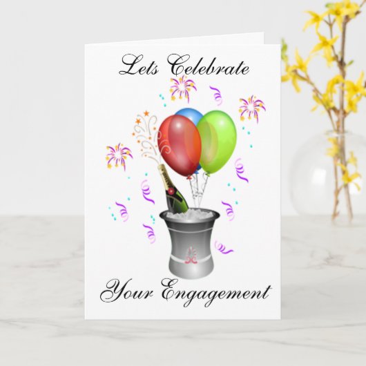 CARTE DE RÉSERVE FIANÇAILLES (Fleur jaune)