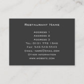 Carte de restauration (Dos)