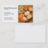 Carte de restauration de sushi (Devant / Derrière)