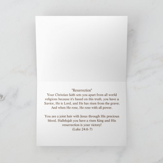 Carte de résurrection (Intérieur)