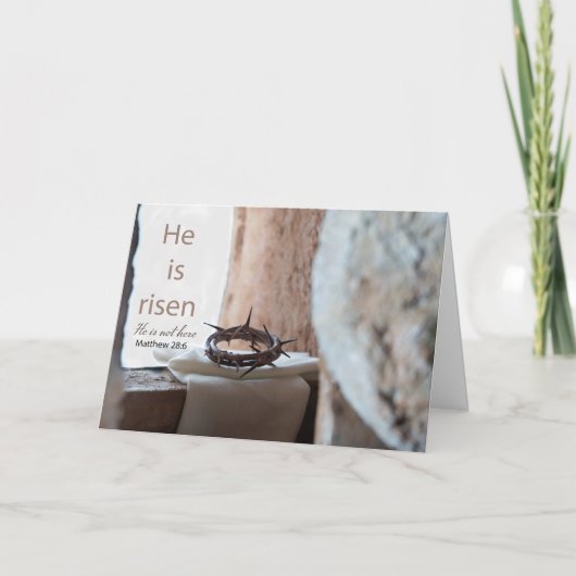 Carte de Résurrection Chrétienne (Devant)