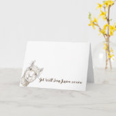 Carte de rétablissement personnalisée (Fleur jaune)