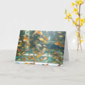 Carte de rétablissement "Poisson rouge" (Fleur jaune)