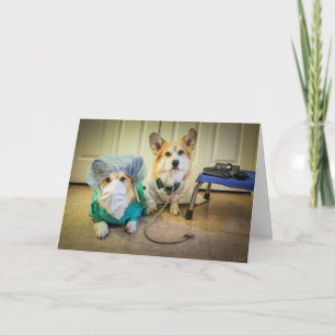 Carte de rétablissement pour le Dr Corgi et l'infi