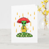 Carte de rétablissement pour un Alien Mignon (Fleur jaune)