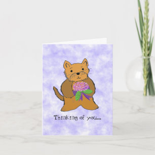 Carte de rétablissement pour un chat mignon