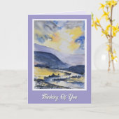 Carte de rétablissement rapide Sérénité Pensées po (Fleur jaune)