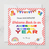 Carte de retour à l'école (Devant)