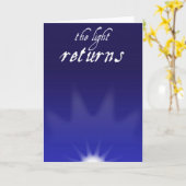 Carte de Retour de la Lumière (Fleur jaune)