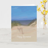 Carte de retrait Beach Couple (Fleur jaune)
