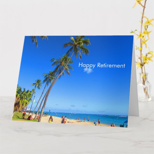 carte de retrait de plage big (Fleur jaune)