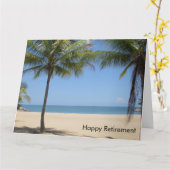 carte de retrait de plage big (Fleur jaune)