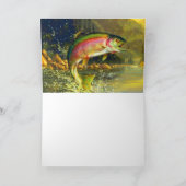 Carte de retrait de saut de truite de rivière Rain (Intérieur)