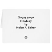 Carte de retrait des cygnes (Dos Horizontal)