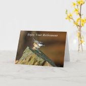 Carte de retrait d'oiseaux (Fleur jaune)