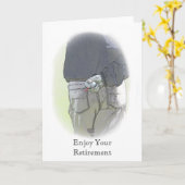 Carte de retrait Golfer (Fleur jaune)