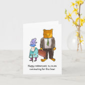 Carte de retraite (Fleur jaune)