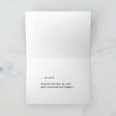 Carte de retraite (Intérieur)