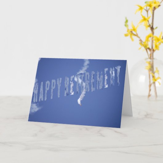 Carte de retraite (Fleur jaune)