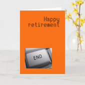 Carte de retraite (Fleur jaune)