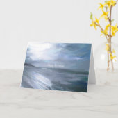Carte de retraite à pied de plage (Fleur jaune)