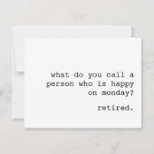 carte de retraite amusante / comment appelez-vous  (Devant)