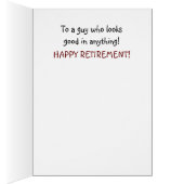 Carte de retraite amusante - Poupée de papier homm (Intérieur (Droit))