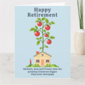 Carte de retraite amusante pour les jardiniers (Devant)