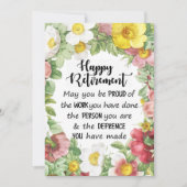 Carte de retraite, carte de travail de départ, car (Devant)