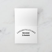 ***CARTE DE RETRAITE*** CARTE HUMOUR ET FÉLICITATI (Intérieur)