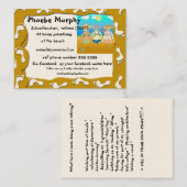 Carte de retraite de baby boomer - scène de plage (Devant / Derrière)