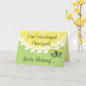 Carte de retraite de directeur (Fleur jaune)