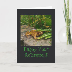 Carte de retraite de grenouille