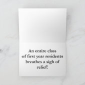 Carte de retraite de l'infirmière drôle (Intérieur)