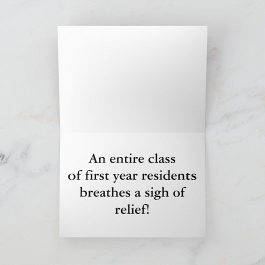 Carte de retraite de l'infirmière drôle (Intérieur)