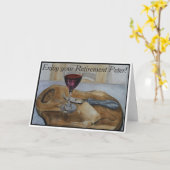 Carte de retraite de panneau de vin et de fromage, (Fleur jaune)