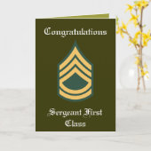 Carte de retraite de première classe du sergent mi (Fleur jaune)