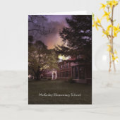 Carte de retraite d'école primaire de McKinley (Fleur jaune)