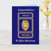 Carte de retraite des agents de police (Fleur jaune)