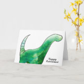 Carte de retraite Dinosaur (Fleur jaune)