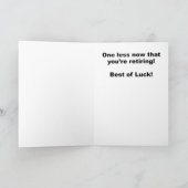 Carte De Retraite Drôle : Trop De Noix ! (Intérieur)