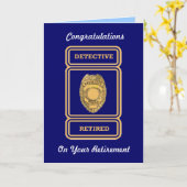 Carte de retraite du policier (Fleur jaune)