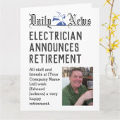 Carte de retraite électronique pour personnaliser (Fleur jaune)