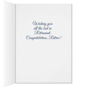 Carte de retraite Festive, Custom Congrats (Intérieur (Droit))