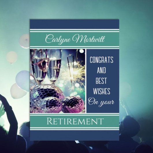 Carte de retraite Festive, Custom Congrats